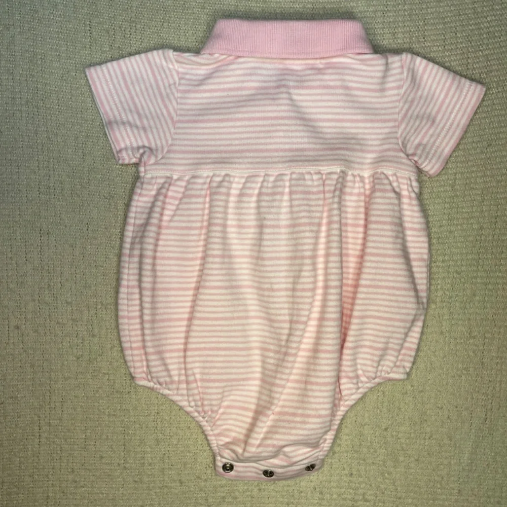 Ralph Lauren Pink Striped Kids One Piece